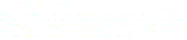 Equipo Quirúrgico en pabellón Para la atención en el pabellón de cirugía el cirujano cuenta con el apoyo de un equipo de Enfermeras de pabellón que velan por el cumplimiento de las normas de seguridad. Arsenaleras que deben disponer del instrumental para efectuar los procedimientos. El medico Anestesiólogo apoyado por técnicos paramédicos especializados en anestesia. Pabelloneras que son el nexo del pabellón con el arsenal y farmacia para disponer con los insumos necesarios en el acto quirúrgico.